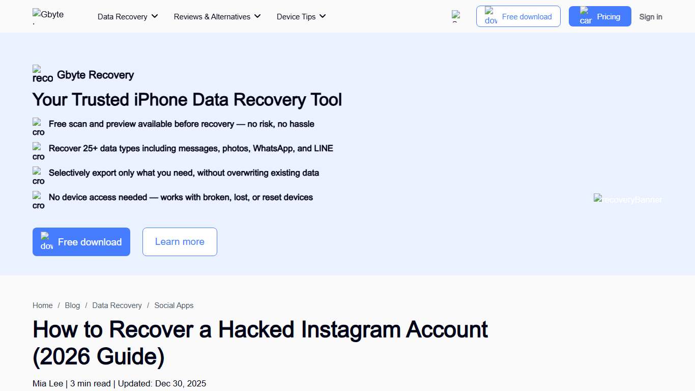 How to Recover a Hacked Instagram Account (2026 Guide)